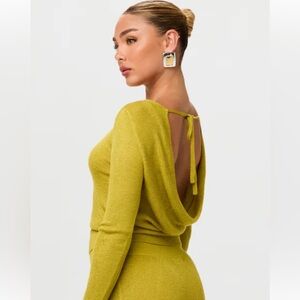Naked Wardrobe Chartreus Sweater